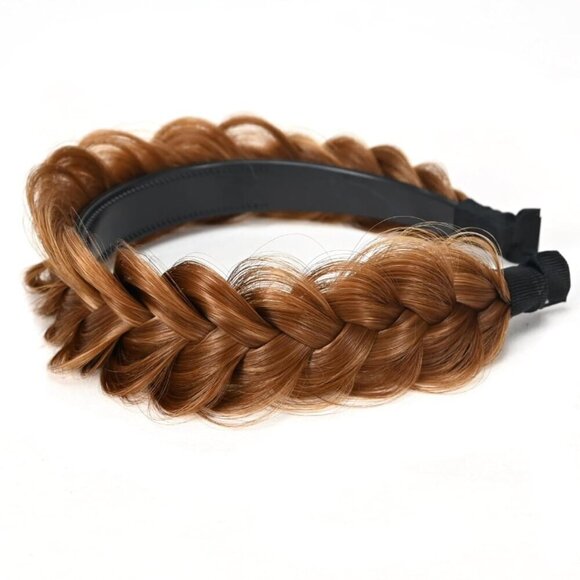 Wide Braided Headband Elastic Non-slip Fashion Hair Accessory for Women Girl main image 4
